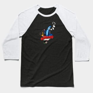 Classic Absolem Smoking Caterpillar Alice in Wonderland Baseball T-Shirt